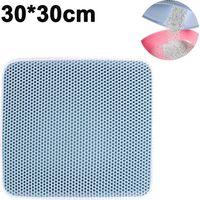 Alfombra de Arena para Gatos, Diseño de Doble Capa en Panal, Impermeable y Resistente a la Orina, Fácil de Limpiar