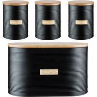 Typhoon Otto Black 4 Piece Kitchen Storage Set