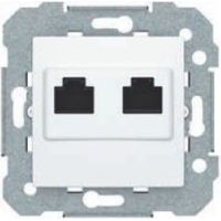 Doppelbuchse RJ45 weiß BJC Viva 23586-2