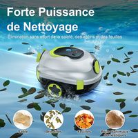 INSE Y20 Blanc Vert MEDOXA Robot Piscine Autonome sans Fil