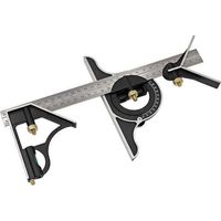 Équerre combinée multifonction réglable 300 mm, XU, Outils d'équerre robustes, Kits de mesure, Rapporteur de précision, Détecteur d'angle, Règle, équerres de menuiserie --Crezuo