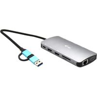 i-tec USB 3.0 USB-C/Thunderbolt 3x Display Metal Nano Dock with LAN + Power Delivery 100 W CANANOTDOCKPD