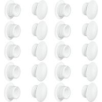 Cyclingcolors – Lot de 20 capuchons en plastique 12mm blanc RAL 9010 – Cache trou pour finition murale – Protection esthétique meuble intérieur