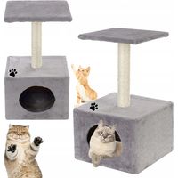 Arbre à chat, panier pour chaton, griffoir, tour en sisal, maison, niche