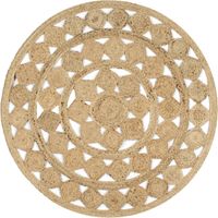 vidaXL Handmade Rug Braided Jute 120 cm