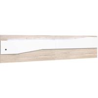 Tête de lit moderne en mélamine 220 cm – Blanc mat et Sahara – Éclairage LED intégré – Montage rapide et facile – Ventemeublesonline