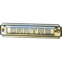 Placas para buzones EDM 85578 Plateado Acero Inoxidable 22 x 5 cm