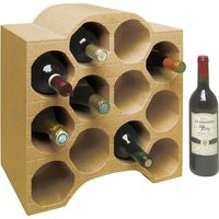 Flaschenbox terra 12 Flaschen Bogenform 43x40x26 cm Weinregal Weinständer Flaschenständer