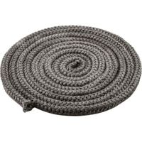 Joint de Cheminée Porte de Poêle Cordon 10 mm x 4 m, Corde Ignifuge en Fibre de Verre pour poêle, cheminée, Four, chaudière, résistant jusqu'à 450-550 ℃,noir