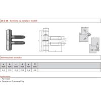 CERNIERA ANUBA SFS ART.20 OTTONATO NS20OT D.14 MM. OTTONATO