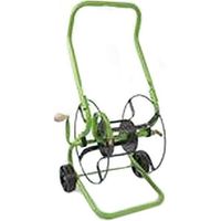 Chariot dévidoir tuyau arrosage 75m – Structure acier renforcé – Grandes roues tout-terrain – Manivelle ergonomique pour enroulement facile – ISO