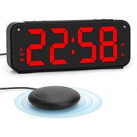 Le réveil à volume élevé de cette année est conçu pour les adultes au sommeil profond. Il est doté de deux alarmes, d'un vibreur pour matelas, est idéal pour la chambre à coucher et mesure 16,5 cm (6,