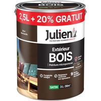 Außenfarbe Holz Mikroporös 2,5l +20% kostenlos - Julien