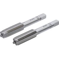 Bgs Technic – Lot de 2 tarauds M10 x 1.00 mm – Acier au carbone – Filetage métrique pas standard – Pour métal et bois dur