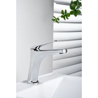 Imex - Grifo Monomando Lavabo Caño Bajo Cromado Serie Delos
