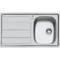 Foster - Lavello Cucina In Acciaio Inox Ad Incasso S1000 86 Cm 1 Vasca A Destra