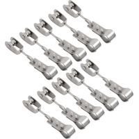 Herrajes Minhe para toldos exteriores con poleas y abrazaderas de acero inoxidable 304 para montaje de tubos de 15 mm a 25 mm.