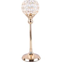 en cristal doré porte bougie minimaliste et ajouré idéal
