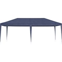 Tente de réception, Pavillon, Pergola, Tente de jardin, 4x6 m Bleu OIB1182E