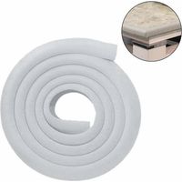 Protecteurs d'angle pour enfants 2M L Shape Safety Strip Table Edge Guard Baby Safety Protecteur de coussin épais et doux en caoutchouc non toxique avec autocollant adhésif 4M (Gris)-Fei Yu