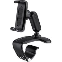 Support de téléphone de voiture, support de téléphone portable réglable pour tableau de bord et pare-brise, rotation universelle à 360 degrés, compatible avec les téléphones portables de 4,0 à 7,0 pou
