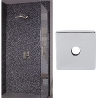 Couvre-pied de Robinet de Douche Carré en 304 Stainless Steel Plaquette pour Fixé Shower Head Arm Tub Faucet 4 Inch Plating