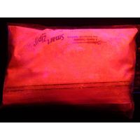 Pigmento Fotoluminescente Fosforescente in Polvere – 5 Colori Fluo che si Illuminano al Buio - Peso: 50 Grammi - Colore: Rosso Fluo