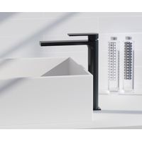 Grifería Monomando Lavabo Alto Alpha Negro