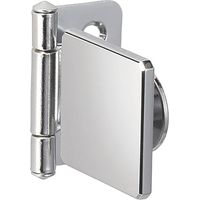LAMP®Glastürscharnier GH34-0CR-K, Glas 4-6 mm 36x38 mm, Stahl verchromt eckig