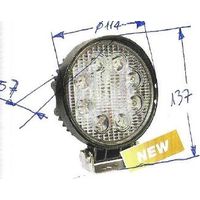 Faro lavoro 8 led 12-24V NEWGARDENSTORE 1850 lumens per trattore agricolo A28404