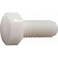 Vis métaux tête hexagonale F/Total 10 x 50 mm Polyamide naturel - Boite de 50 pcs - Fixtout VHT10050NY