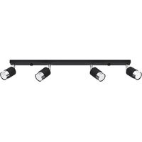 NERO 4 black/chrome ceiling lamp