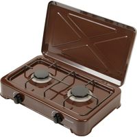 Cuisinière gaz 2 foyers K02BR – Largeur 46,9 cm – Brûleurs puissants en bronze émaillé – Compacte pour petits espaces – Ravanson