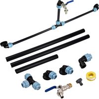 Conector de manguera de riego de jardín de 20 piezas, conectores en T de púas, riego por goteo para tubo de riego de 1/2 pulgada a 1/4 pulgada, accesorios de riego de 3 vías