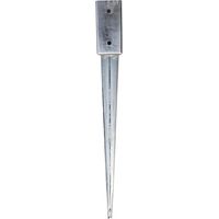 Endstück zur Befestigung der Spitze aus Metall, 71 x 71 mm, Stütze und Pfostenstütze