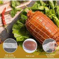 royaluxe-Rouleau de filet à viande de 3 m, taille 18, moule élastique pour jambon de dinde, jambon, charcuterie, volaille, jambon, viande fumée, filet d'emballage (3 m)