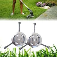 Tête de Débroussailleuse Universelle, Tête de Débroussailleuse Métallique pour Outil Électrique de Débroussailleuse de Jardin, Tête de Débroussailleuse à Gazon, (2 Pièces 3 Têtes)