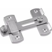 Loquet de porte coulissante, verrou à bascule avec vis pour porte, fenêtre, armoire et jardin, alliage de zinc B