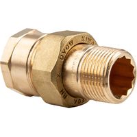 Viega Rohrverschraubung 3331 flachdichtend, R 3/8" x Rp 3/8", Rotguss
