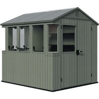 Keter Darwin Gewächshaus 244x190x221cm Grün - Treibhaus aus Kunststoff