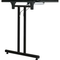 Corbetta Klapptisch Gestell höhenverstellbar Flexo 1 - Breite 596 mm, schwarz - Stapelbare Tischbeine aus Stahl für Konferenz- und Bürotische