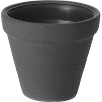 Pot de fleurs rond classique DBC30 Anthracite