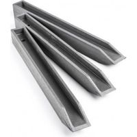 Piquet pour bordure de jardin Ecolat - lot de 10 - 58 cm - Gris
