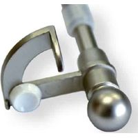 Tringle à rideau vitrage autobloquante sans perçage – Nickel mat – Longueur 60 à 90 cm – Aluminium laqué – Windo