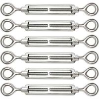 Stück verstellbare M5-Drahtseilspanner, Öse und Öse aus Edelstahl 304 für Kabelspanner, Stahlseilspanner, Hakenzubehör