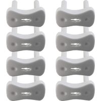 8er-Pack weiße Eurostecker-Schutzhüllen von Nine&One