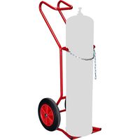 Carrello porta-bombole per cantiere - 1 bottiglia - Ruote di gomma - 810007957