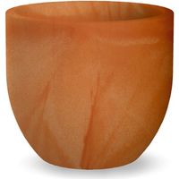 Moovere – Jardinière ronde 50cm – Polyéthylène résistant aux UV – Pour plantes et fleurs – Volume 37,8L – Fabriquée en Espagne – Terracotta