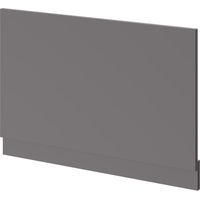 Gloss Grey MDF 800mm End Bath Panel - 800mm -