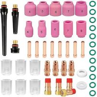 Kit d'accessoires de soudage 49 pièces pour poste à souder TIG WP26/17/18/26, comprenant : accessoires pour poste à souder, flexibles et torche TIG.